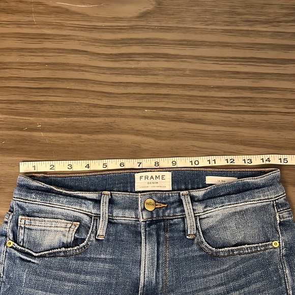 FRAME DENIM LE BOY ANKLE CROPPED RAW SIZE HEM 27 - Picture 5 of 16